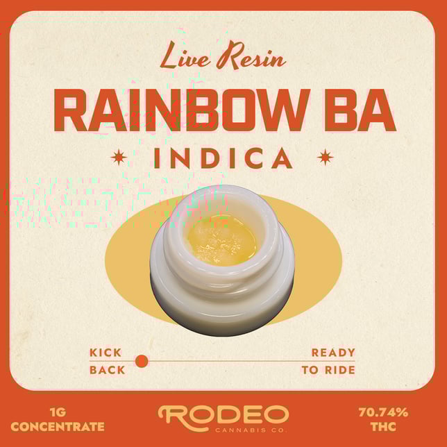 Rodeo Cannabis  Rainbow BA (I) Live Resin  C0070000181 - Image 1