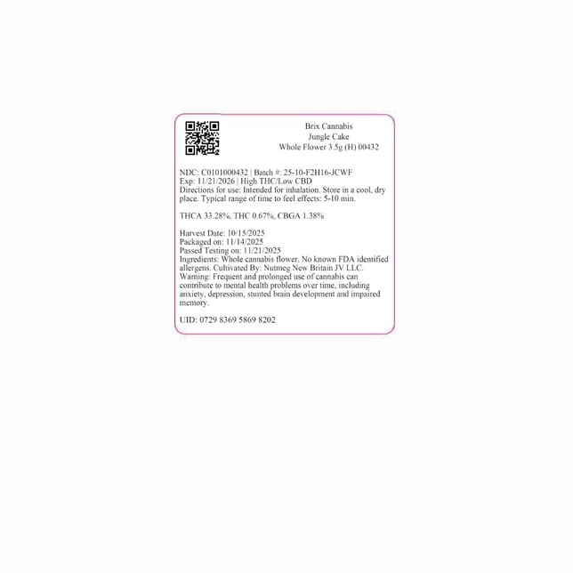 Lil Budz - Jungle Cake (H) Smalls  C0101000440 - Image 3