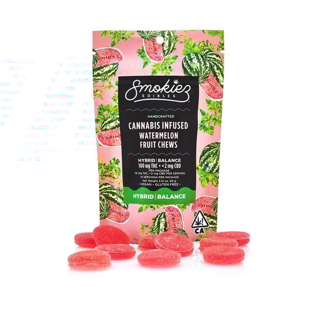 Watermelon Fruit Chews [10pk] (100mg THC) - Image 1