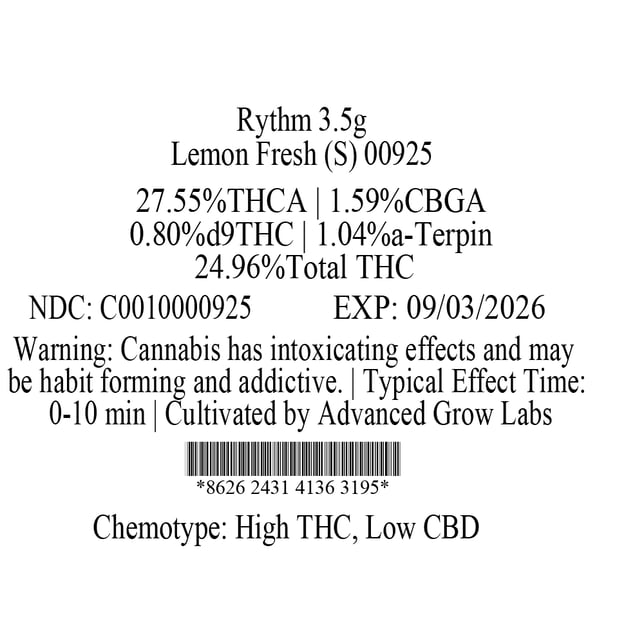 Rythm - Lemon Fresh (S) Flower  C0010000925 - Image 3