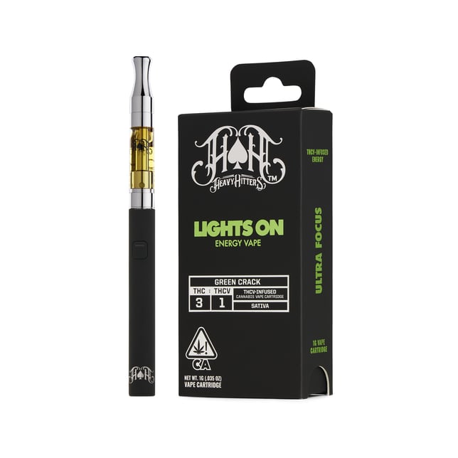 Green Crack Lights On | 1G THCV Energy Vape Cartridge - Image 1 Green Crack Lights On | 1G THCV Energy Vape Cartridge - Image 1