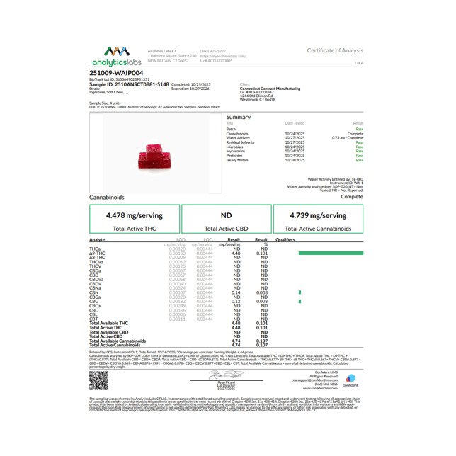 Wana Quick - Island Punch (I) Fast Acting Gummies (4.48mg 20pk) C0060000329 - Image 3 Wana Quick - Island Punch (I) Fast Acting Gummies (4.48mg 20pk) C0060000329 - Image 3