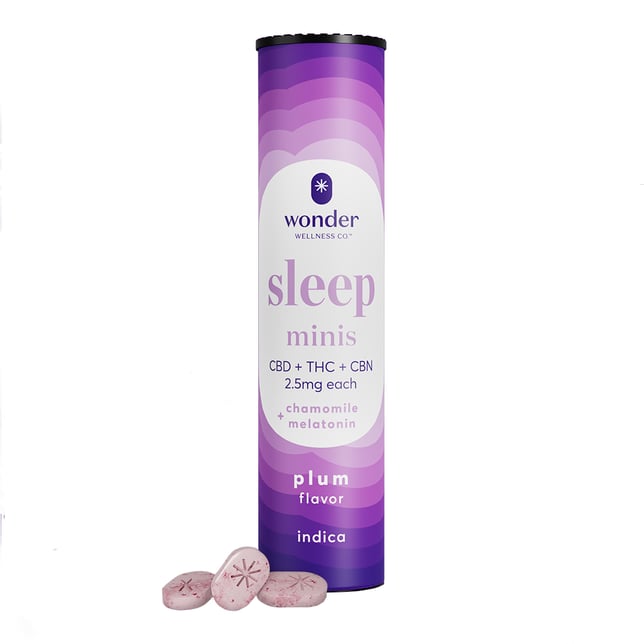 *Wonder Sleep Minis 1:1:1 (Plum) [40pk] (100mg CBD/100mg THC/100mgCBN) Illinois - Image 2