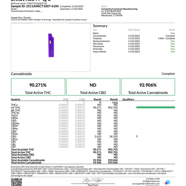 Amigos - Papi Purple (I) Live Resin Disposable Vape (1g) C0060000352 - Image 6 Amigos - Papi Purple (I) Live Resin Disposable Vape (1g) C0060000352 - Image 6