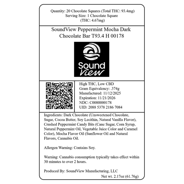 SoundView - Peppermint Mocha (H) Dark Chocolate (4.67mg 20pk) C0080000178 - Image 2