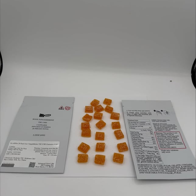 inc.edibles - Sour Tangahhhrine (H) Gummies (4.6mg THC 9.8mg CBD 20pk) C0010001065 - Image 2