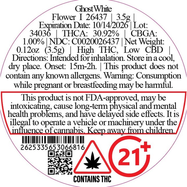 CTPharma - Ghost White (I) Flower  C0020026437 - Image 2