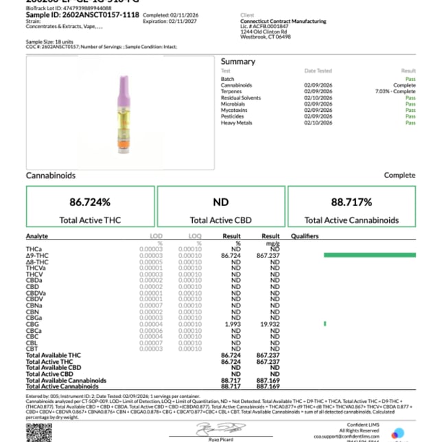 Edie Parker  Grape Escape (I) Vape Cartridge  C0060000426 *NP - Image 4