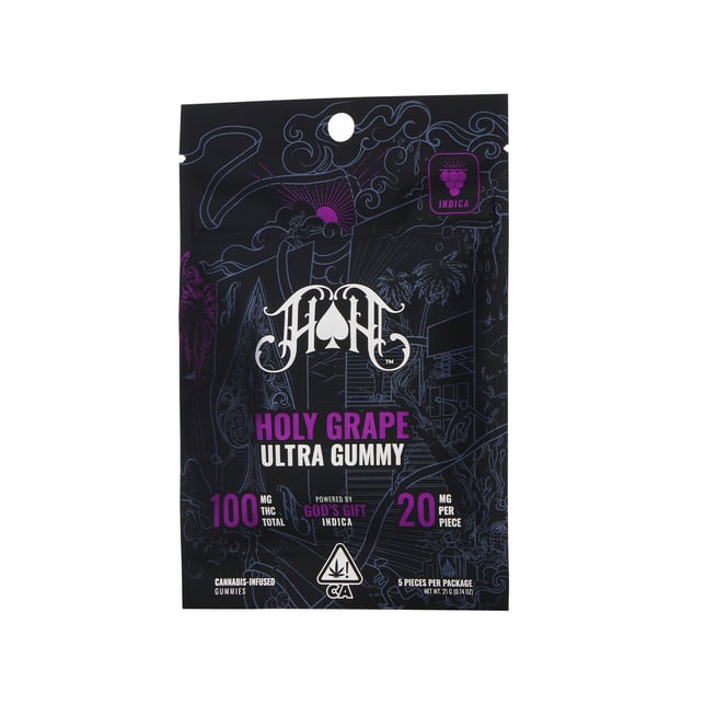 Holy Grape | Indica - Ultra Pure Gummies - 100mg THC - Image 2