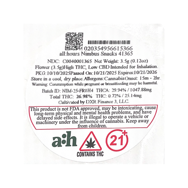 all:hours - Nimbus Snacks (S) Flower  C0040001365 - Image 3
