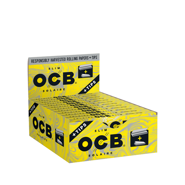 OCB® Solaire® Rolling Papers - Slim + Tips [32 leaves + 32 tips] - Image 2