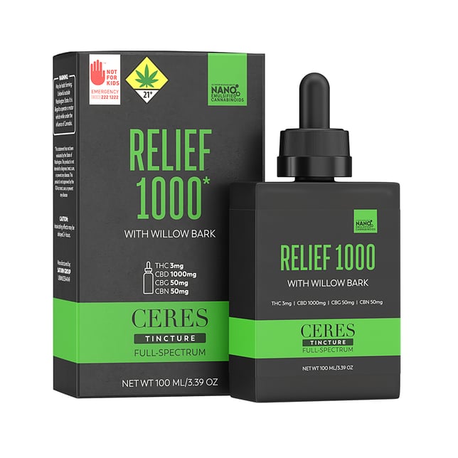 Relief 1000 [100ml] (3mg THC/1000mg CBD/50mg CBG/50mg CBN) - Image 1