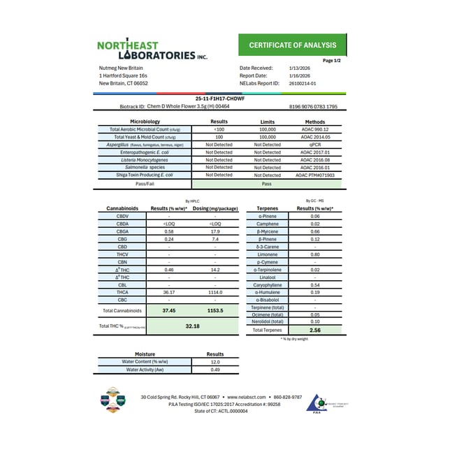 Chemdog - Chem D (H) Flower  C0101000464 - Image 3