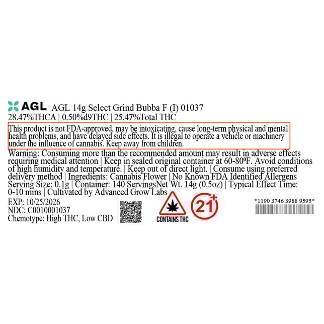 AGL - Bubba F (I) Select Grind C0010001037 - Image 3 AGL - Bubba F (I) Select Grind C0010001037 - Image 3