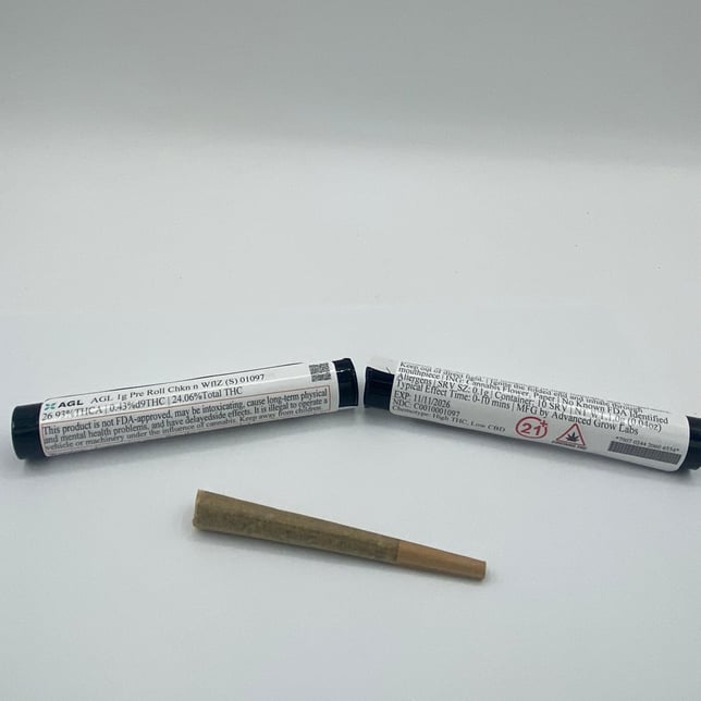 AGL - Chkn n WflZ (S) 1g Pre-Roll 1pk (1g) C0010001097 - Image 2 AGL - Chkn n WflZ (S) 1g Pre-Roll 1pk (1g) C0010001097 - Image 2