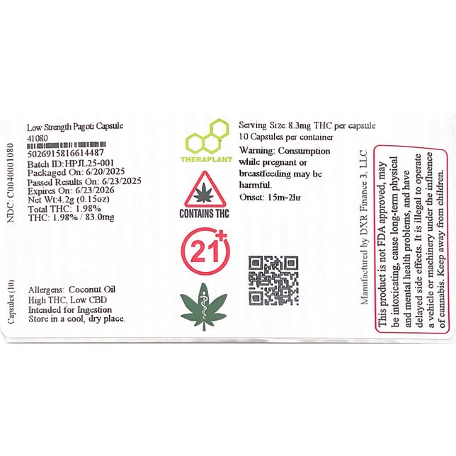 Theraplant - Pagoti (H) Capsules (8.3mg 10pk) C0040001080 - Image 2