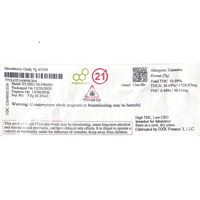 Theraplant - Strawberry Cndy (S) Flower  C0040001539 - Image 2