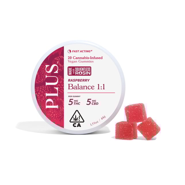 Raspberry Balance 1:1 [Solventless Rosin 20pk] (100mg CBD/100mg THC) - Image 2