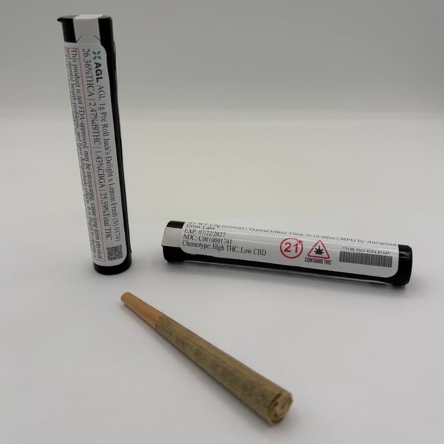 AGL - Jack's Delight x Lemon Fresh (S) 1g Pre-Roll 1pk (1g) C0010001741 - Image 2