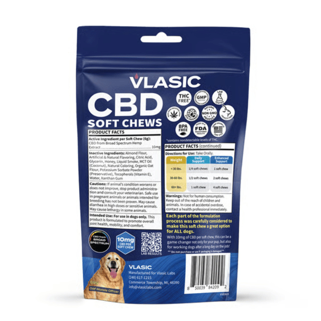 CBD Dog Chews - Bacon Flavor [30pk] (300mg) - Image 2