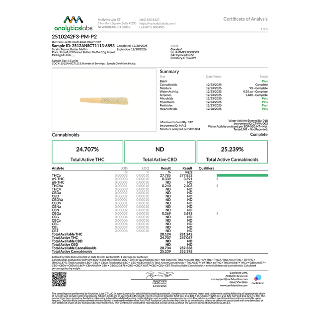 Grassroots - PB MFN (S) 0.4g Pre-Rolls 5pk (2g) C0030001371 - Image 3