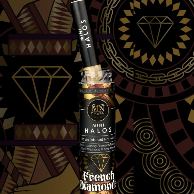 French Diamonds Mini Halos Infused Pre-Roll Single [.6g] - Image 2
