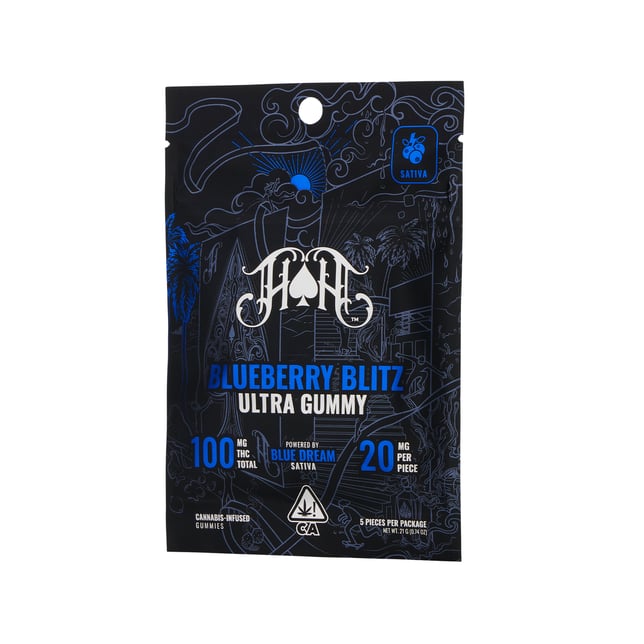Blueberry Blitz | Sativa - Ultra Pure Gummies - 100mg THC - Image 2
