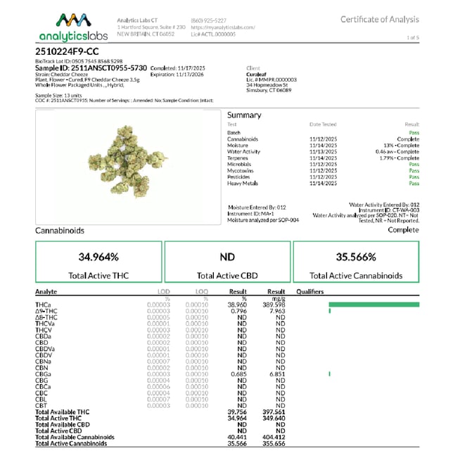 Curaleaf - Ched R Cheez (I) Flower C0030001239 - Image 5 Curaleaf - Ched R Cheez (I) Flower C0030001239 - Image 5