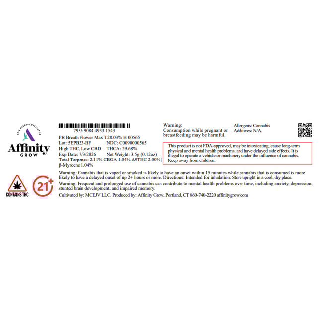 Affinity Grow - PB Breath (H) Flower  C0090000565 - Image 3