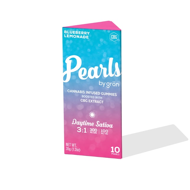 3:1 Blueberry Lemonade Pearls - Daytime Sativa (300mg CBG / 100mg THC) - Image 2