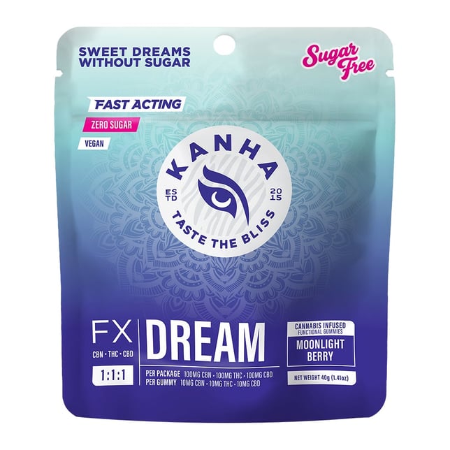 1:1:1 Moonlight Berry DREAM [10pk] (100mg CBD/100mg THC/100mg CBN) - Image 2