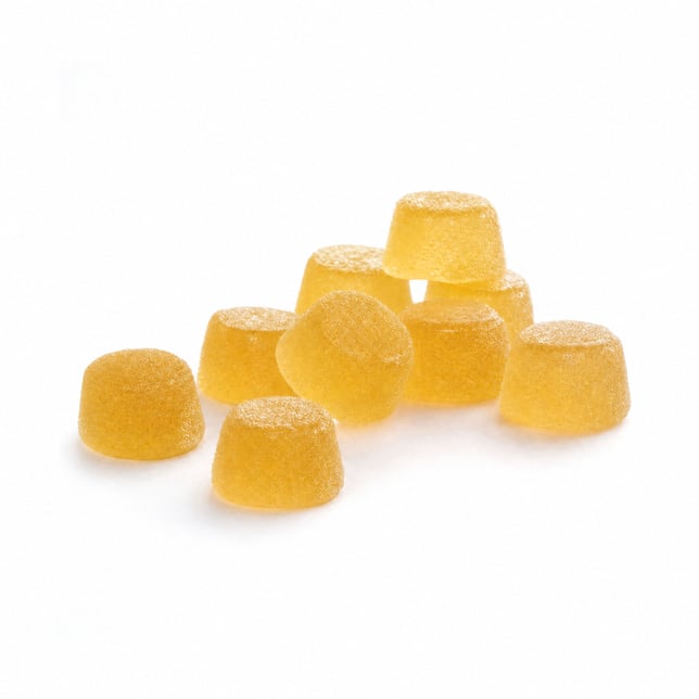 Peach | Sugar-Free Live Resin Fruit Chews | 100mg THC | 10pk - Image 3