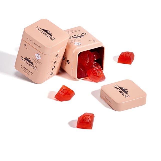 Palisade Peach Rosin Gummies | THCV | THC | - Image 2 Palisade Peach Rosin Gummies | THCV | THC | - Image 2