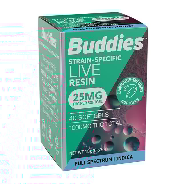 25mg Indica [40ct] (1000mg) - Image 1