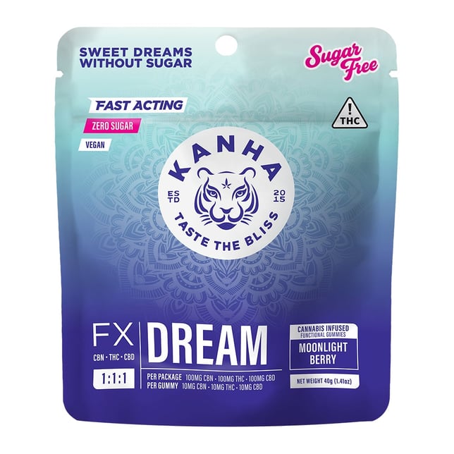 1:1:1 Moonlight Berry DREAM [10pk] (100mg CBD/100mg THC/100mg CBN) - Image 2