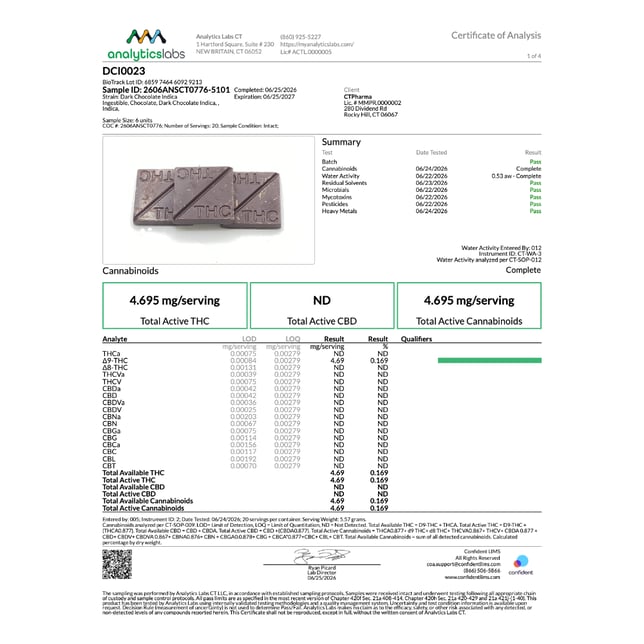 Encore - Dark (I) RSO Chocolate (9.38mg 10pk) C0020027405 - Image 3