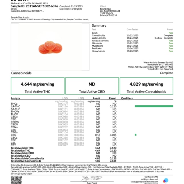 SoundView - Blood Orange (S) Gummies (4.64mg 20pk) C0080000179 - Image 3