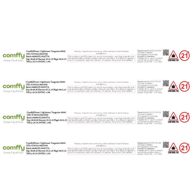 Comffy - Atomic Tangerine (S) Flower  C0140000043 - Image 2