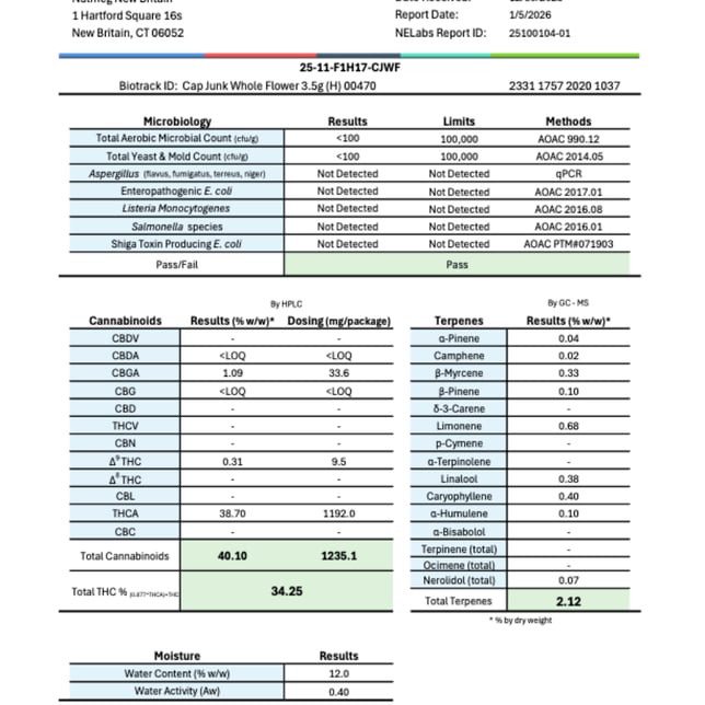 BRIX Cannabis - Cap Junk (H) Flower  C0101000470 - Image 3