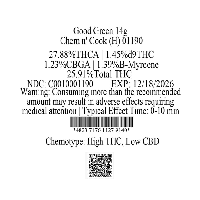 Good Green - Chem n' Cook (H) Flower  C0010001190 - Image 4