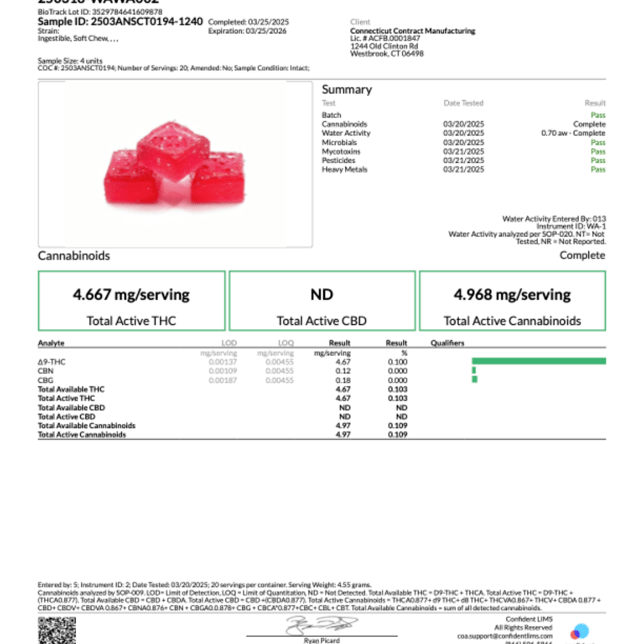 Wana - Watermelon (H) Gummies (4.67mg 20pk) C0060000135 - Image 3