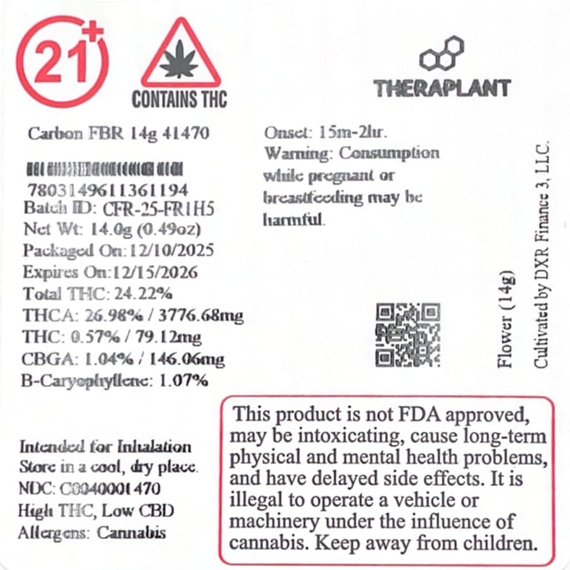 Theraplant - Carbon FBR (H) Flower  C0040001470 - Image 3