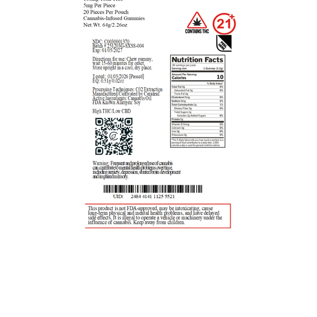 Select - Strawberry (H) X Bites (5mg 20pk) C0030001370 - Image 4