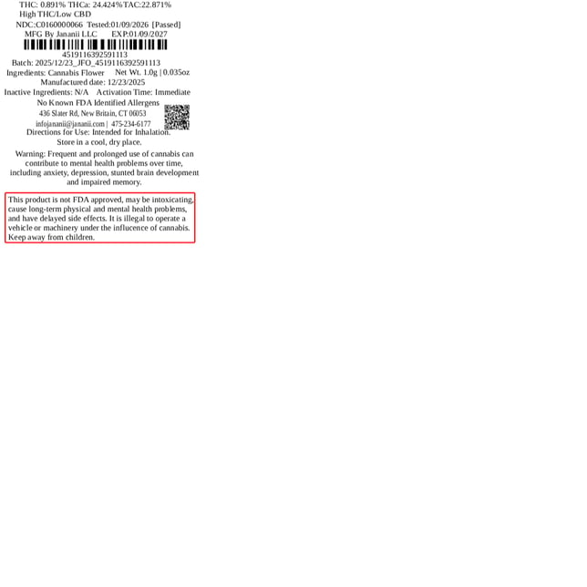 Springtime - JFO (S) 1g Pre-Roll 1pk (1g) C0160000066 - Image 2