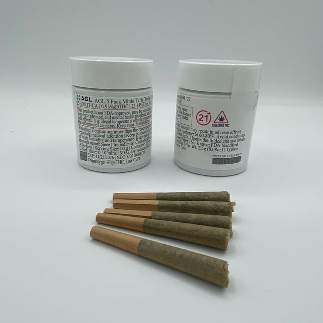 AGL - Taffy Twist (I) 0.5g Pre-Rolls 5pk (2.5g) C0010001123 - Image 2