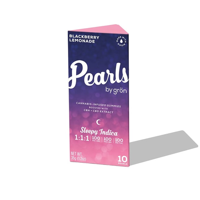 1:1:1 Blackberry Lemonade Pearls - Sleepy Indica (100mg CBD/ 100mg CBN/ 100mg THC) - Image 2