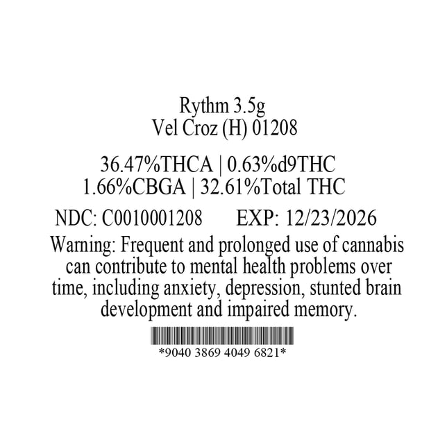 Rythm - Vel Croz (H) Flower  C0010001208 - Image 3