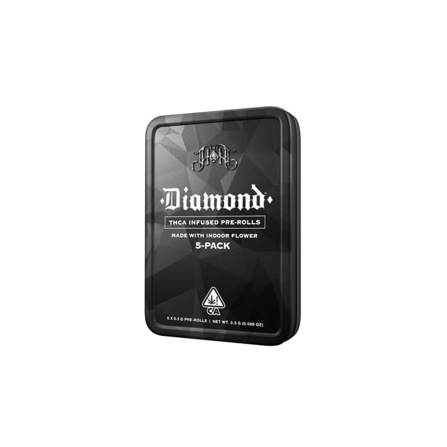 Garlic Z | Indica Diamond THCA-Infused Pre-Rolls - 2.5G 5-Pack - Image 3 Garlic Z | Indica Diamond THCA-Infused Pre-Rolls - 2.5G 5-Pack - Image 3