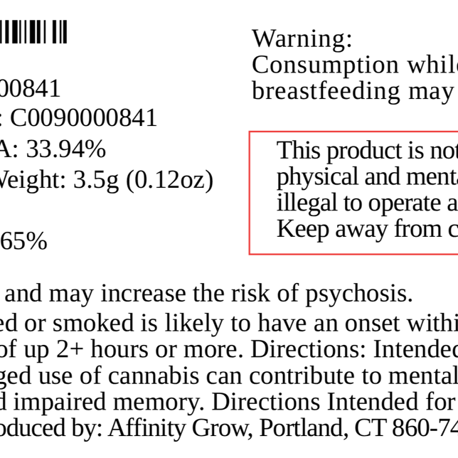 Affinity Grow - Alien OG (H) Flower  C0090000841 - Image 2