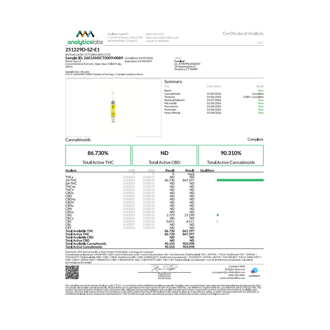 Select  Sour Z (S) Elite Vape Cartridge  C0030001384 - Image 4